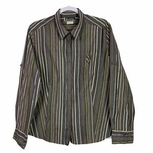 Columbia Sportswear Striped Button Down XCO Top XL